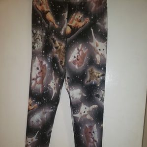 Ladies cat motif legging